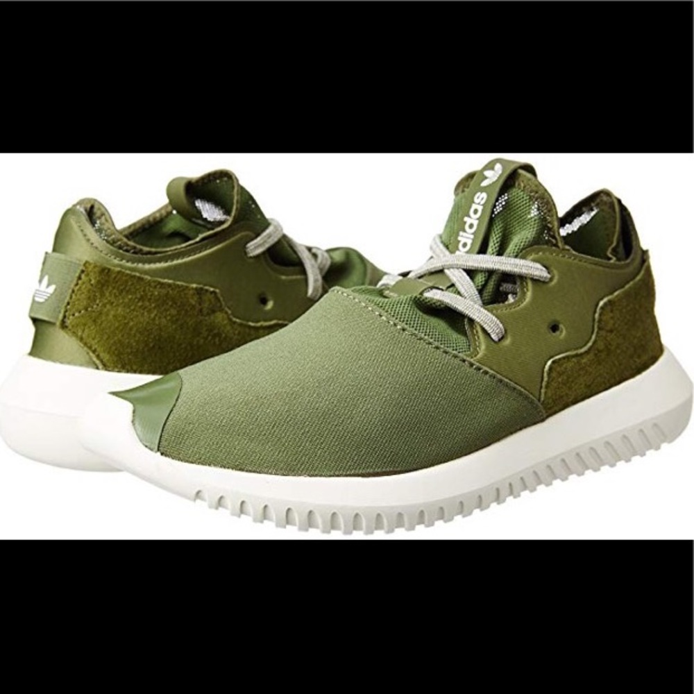 ADIDAS army green woman’s tubular entrap sneakers